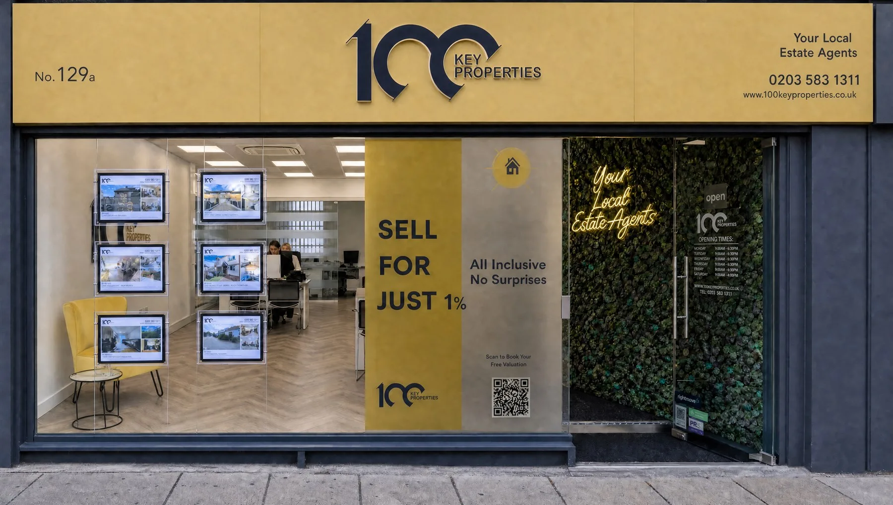 The 100 Key Properties office on Hornchurch High Street